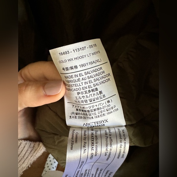 SOLD! arc'teryx men’s cold wx hoody LT Green Size XL jacket - Picture 16 of 16